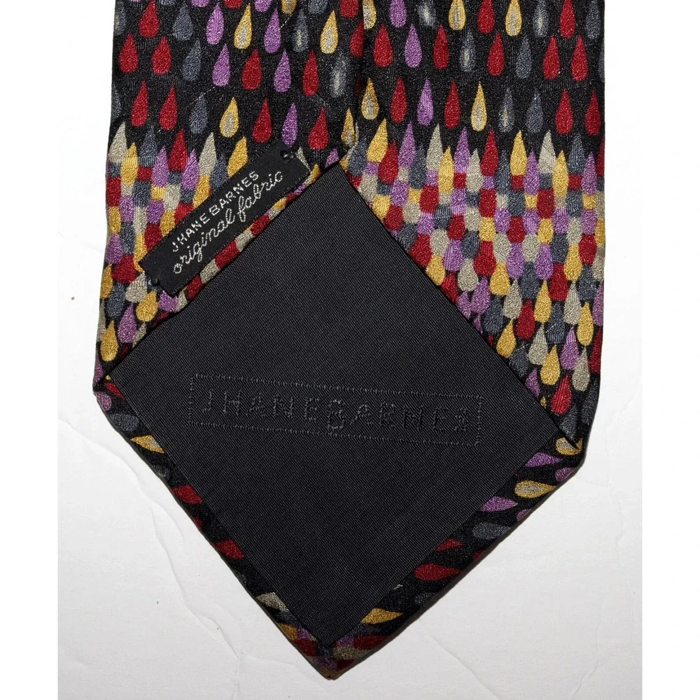 Jhane Barnes Men's Geometric Print Silk Neck‎ Tie